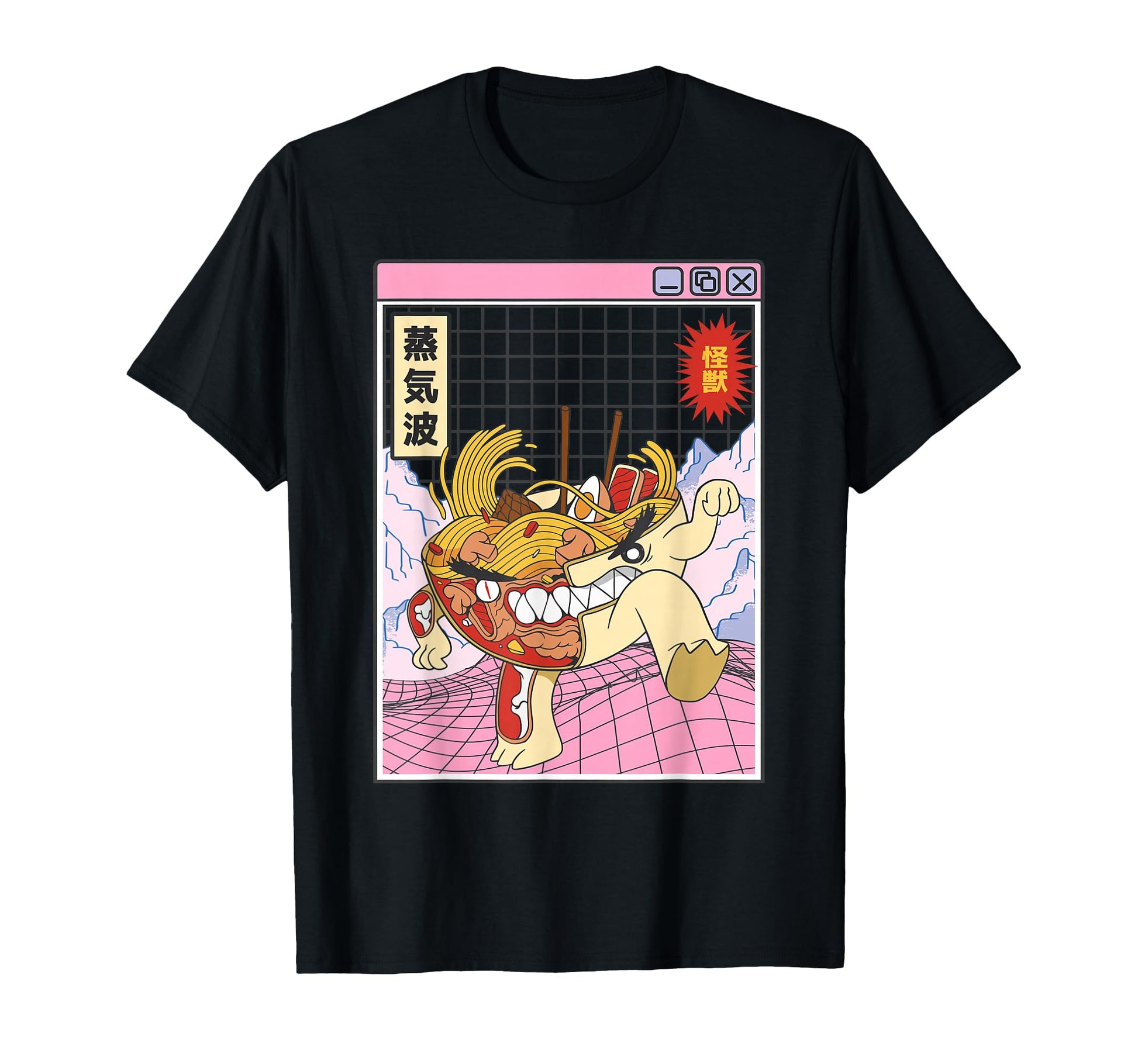 Ramen Noodles X Ray Kawaii Grid T-Shirt - Novelty Apparel for Adults - T-Shirt, Sweatshirt, Hoodie
