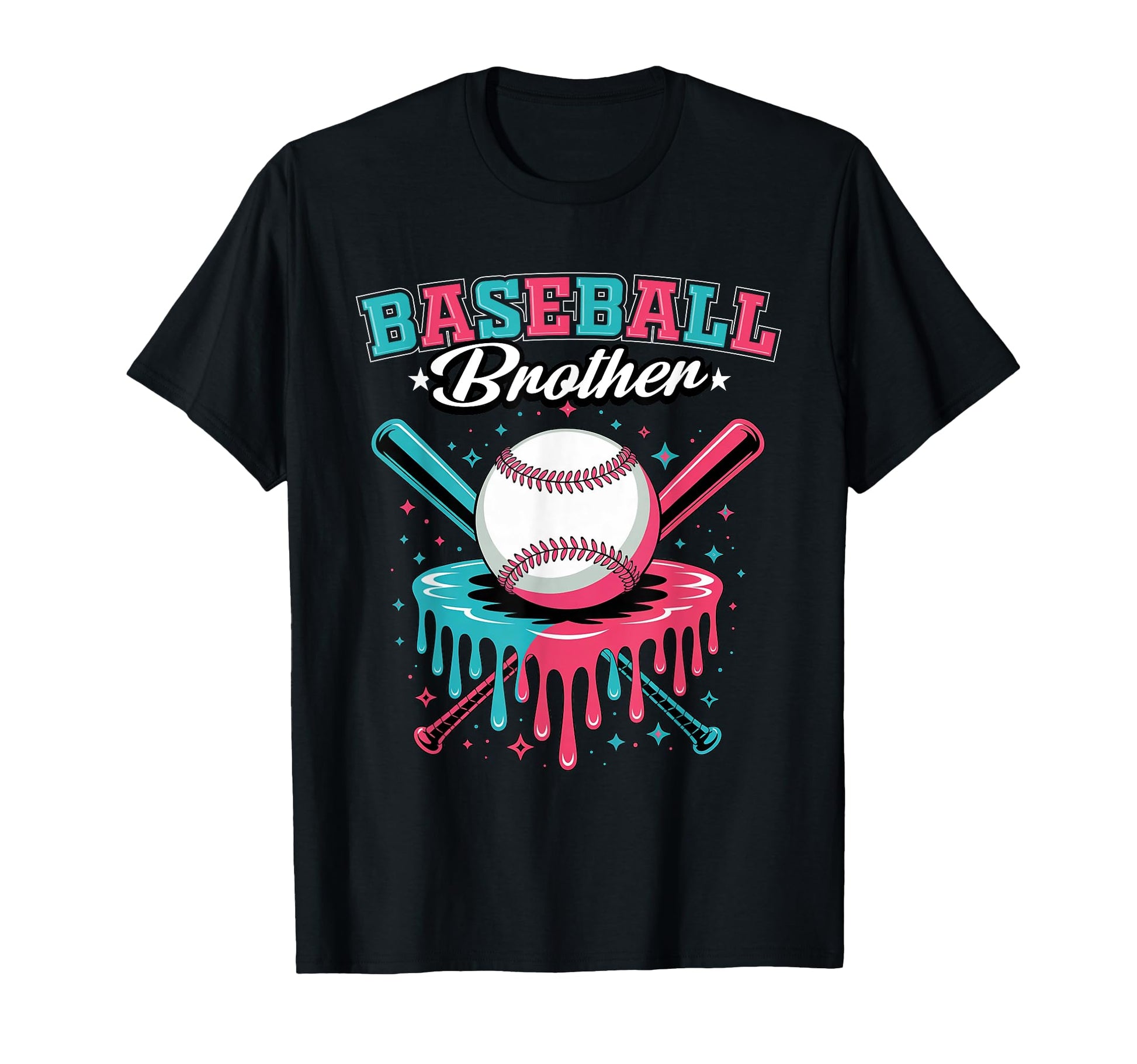 Baseball Brother Drip Ice Cream T-Shirt - Casual Everyday Wear Men Women - T-Shirt, Sweatshirt, Hoodie