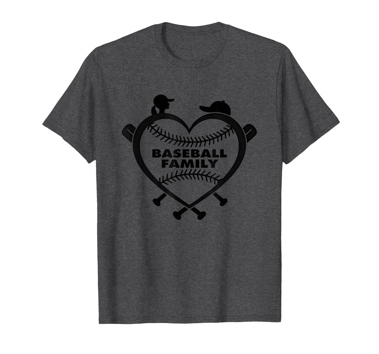 Baseball Family Sister Heart Love T-Shirt - Custom Art Print for Adults - T-Shirt, Sweatshirt, Hoodie