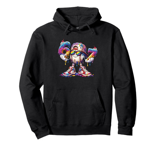 Baseball 67 Ice Cream Drip Funny Six Hoodie - Novelty Apparel Men Women - T-Shirt, Sweatshirt, Hoodie