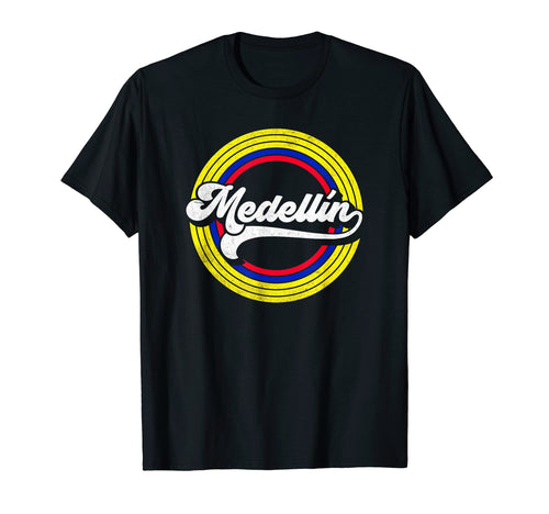 Medellin Colombia Flag Rainbow T-Shirt - Streetwear Style Men Women - T-Shirt, Sweatshirt, Hoodie