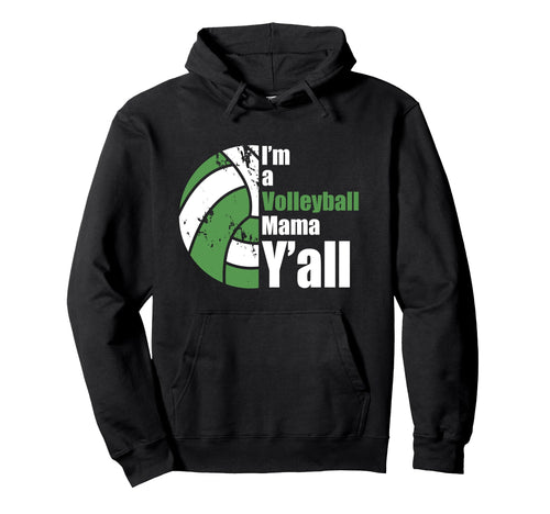 Green White Volleyball Mom Funny Mother Hoodie - Aesthetic Graphic Unisex - T-Shirt, Sweatshirt, Hoodie