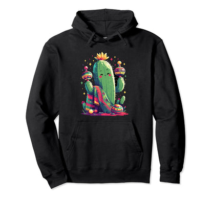 Cactus Serape Succulent Plant Cacti Hoodie - Minimalist Print Men Women - T-Shirt, Sweatshirt, Hoodie