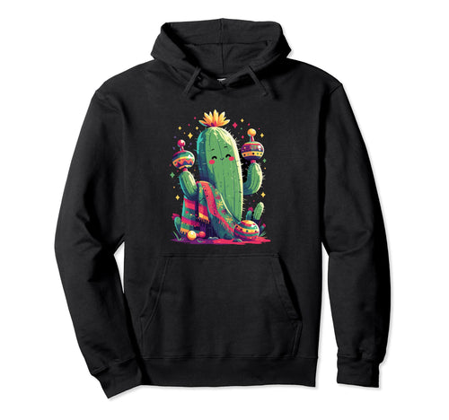 Cactus Serape Succulent Plant Cacti Hoodie - Minimalist Print Men Women - T-Shirt, Sweatshirt, Hoodie