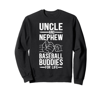 Baseball Uncle And Nephew Baseball Sweatshirt - Minimalist Print Men Women - T-Shirt, Sweatshirt, Hoodie