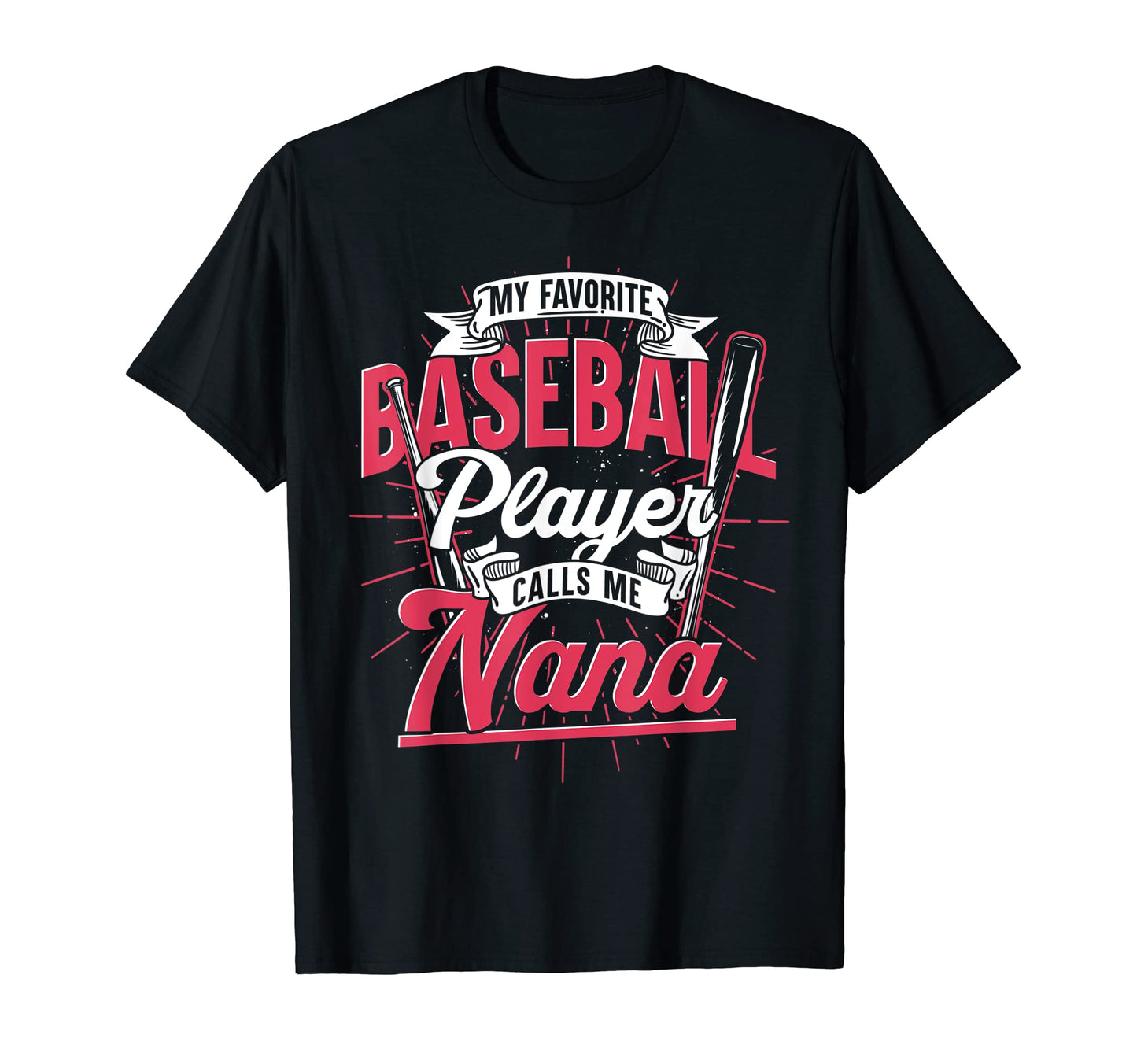 Sport Baseball Player Grandma Nana T-Shirt - Fun Novelty Design Men Women - T-Shirt, Sweatshirt, Hoodie