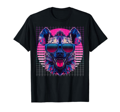 Hyena Sunglasses Animal Vaporwave T-Shirt - Fun Novelty Design Unisex - T-Shirt, Sweatshirt, Hoodie