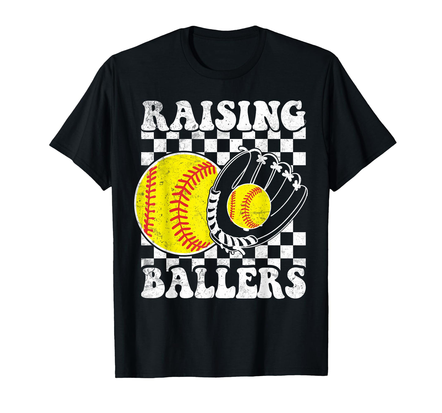 Raising Ballers Funny Mom Softball T-Shirt - Streetwear Style for Adults - T-Shirt, Sweatshirt, Hoodie