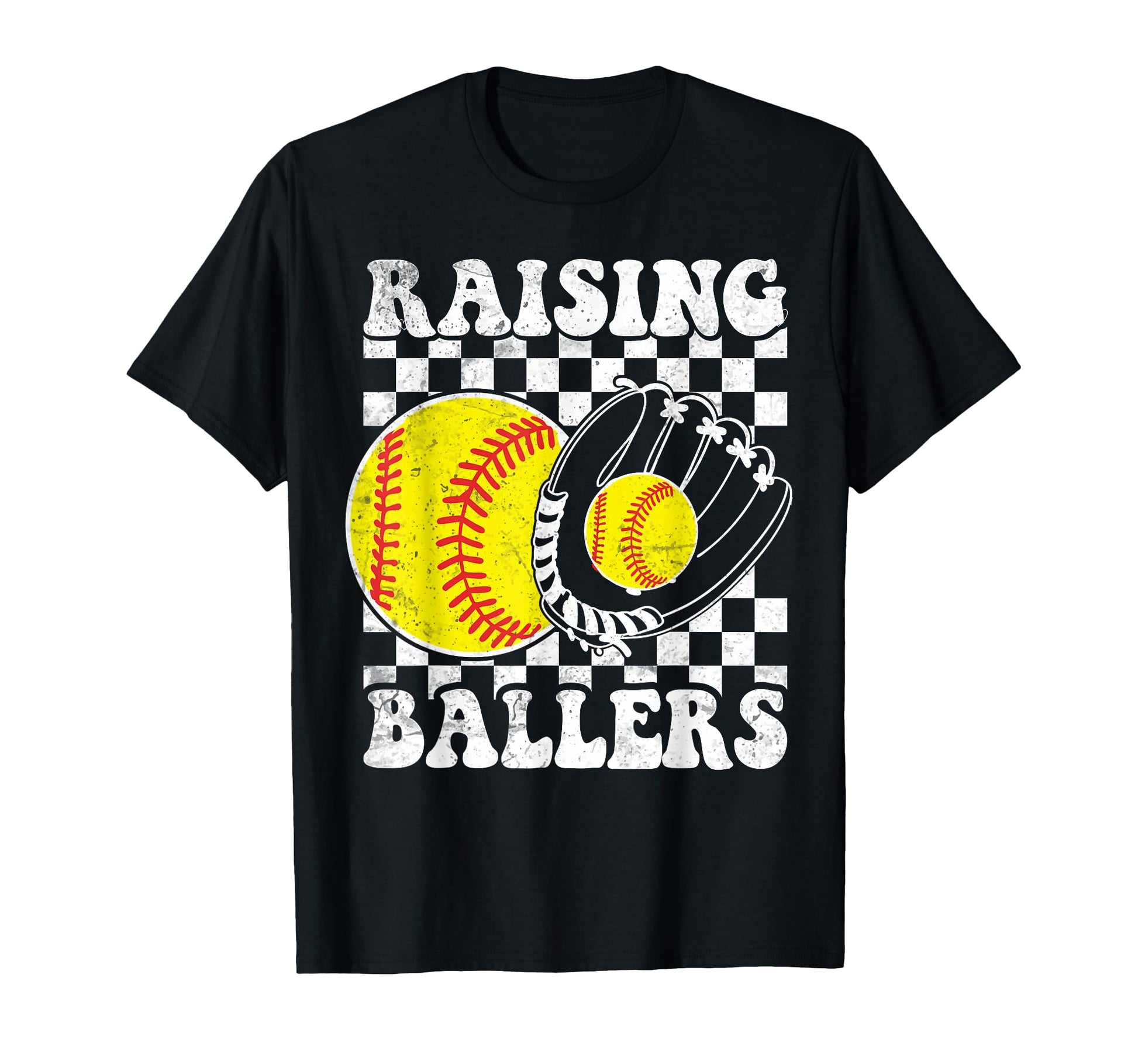 Raising Ballers Funny Mom Softball T-Shirt - Streetwear Style for Adults - T-Shirt, Sweatshirt, Hoodie