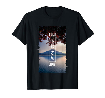 Japan Mount Fuji Glitch Art Japanese T-Shirt - Fun Novelty Design Unisex - T-Shirt, Sweatshirt, Hoodie