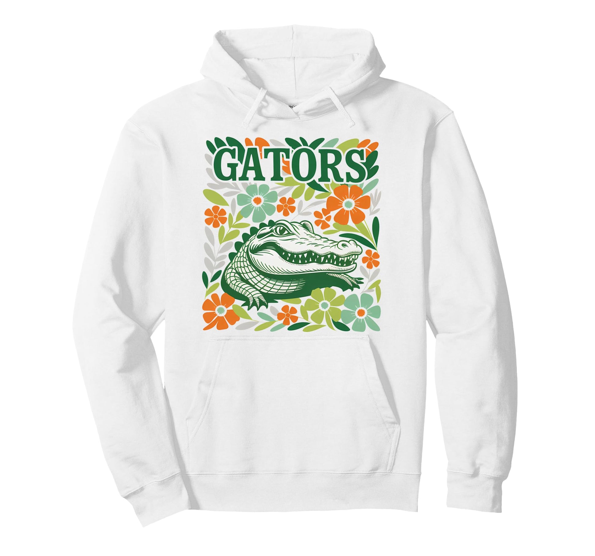 Gators Boho Floral Gator Hoodie - Unique Graphic for Adults - T-Shirt, Sweatshirt, Hoodie