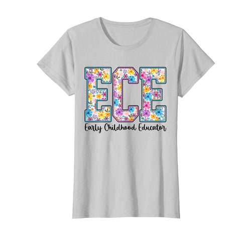 Ece Early Childhood Educator Boho Floral T-Shirt - Custom Art Print Unisex - T-Shirt, Sweatshirt, Hoodie