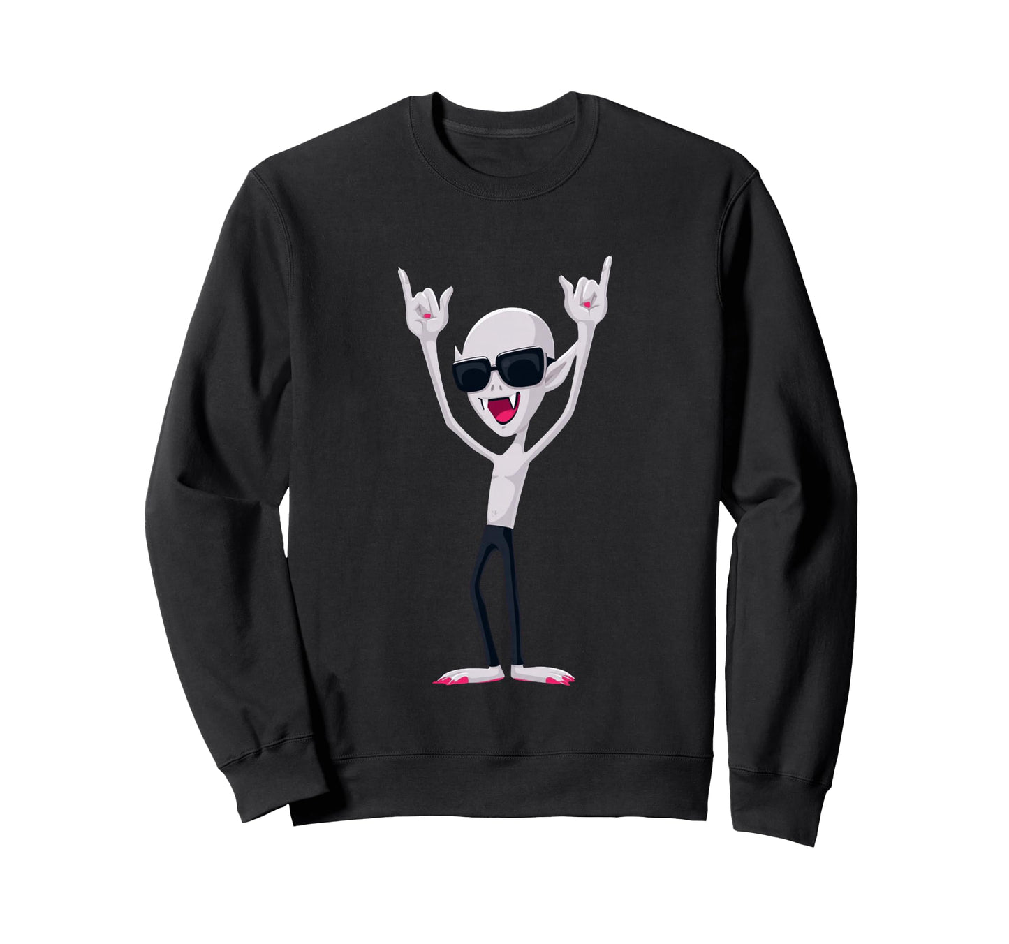 Vampire Rock Funny Gothic Monster Sweatshirt - Graphic Print Men Women - T-Shirt, Sweatshirt, Hoodie