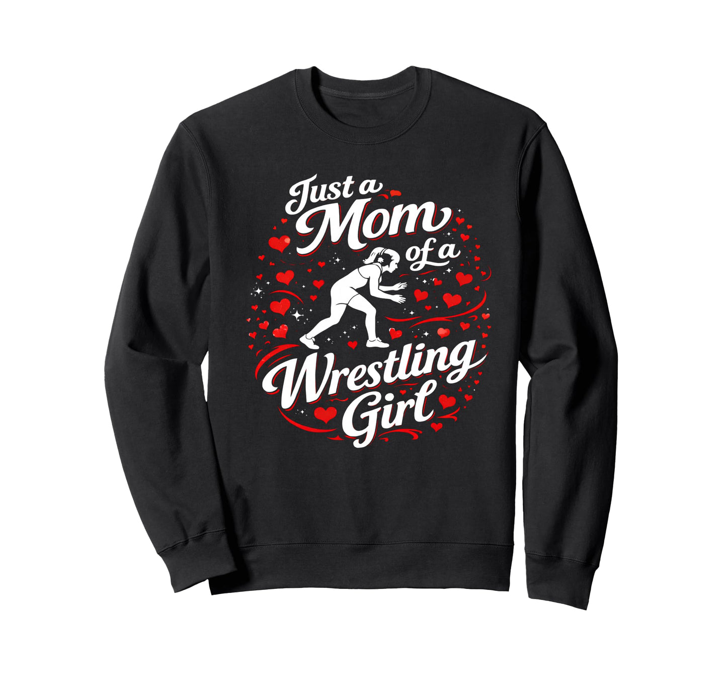 Just Mom Wrestling Match Day Mat Sweatshirt - Minimalist Print for Adults - T-Shirt, Sweatshirt, Hoodie