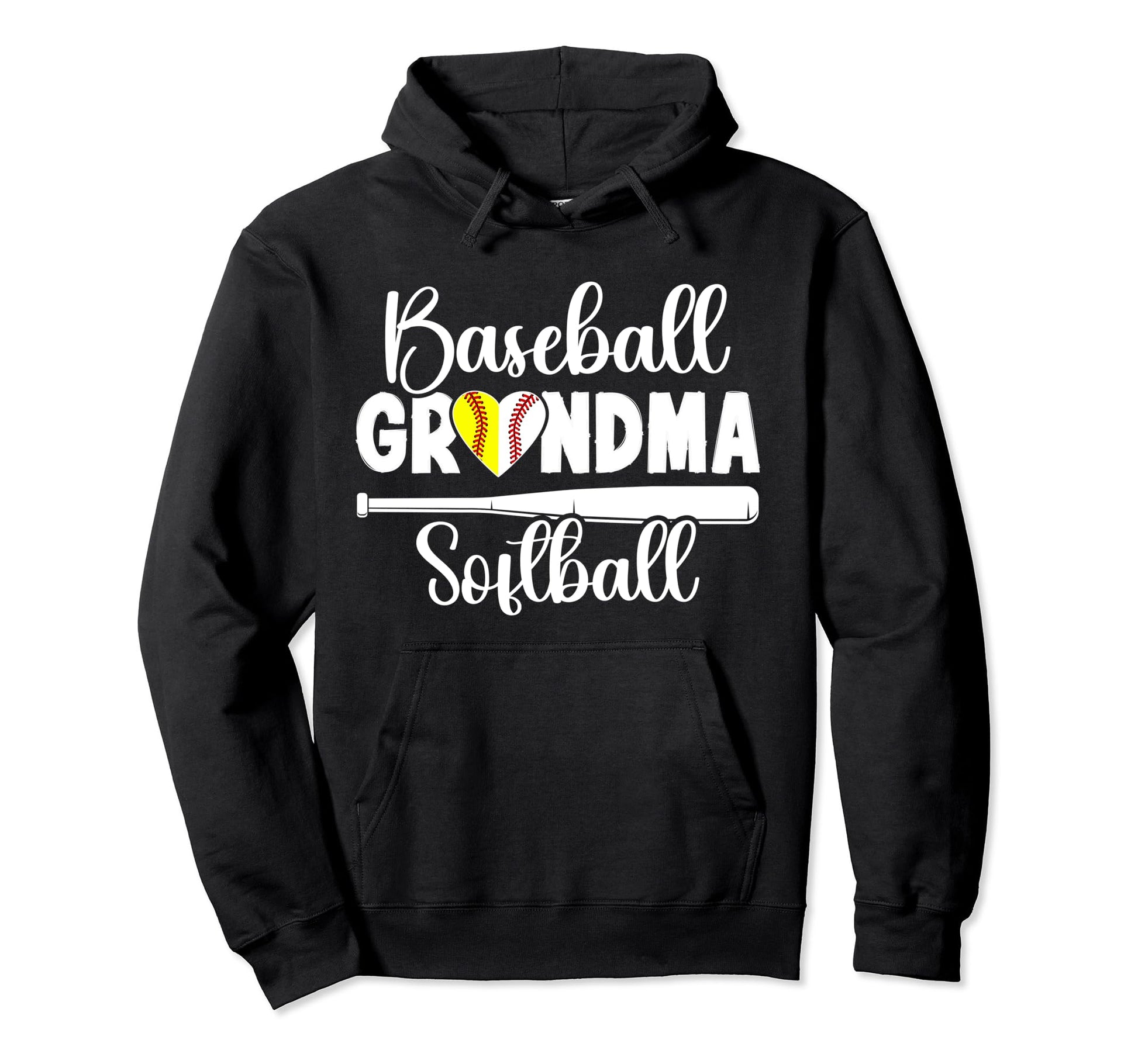 Baseball Softball Grandma Softball Baseball Hoodie - Graphic Print Unisex - T-Shirt, Sweatshirt, Hoodie