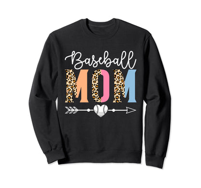 Baseball Mom Baseball Game Sweatshirt - Casual Everyday Wear Unisex - T-Shirt, Sweatshirt, Hoodie