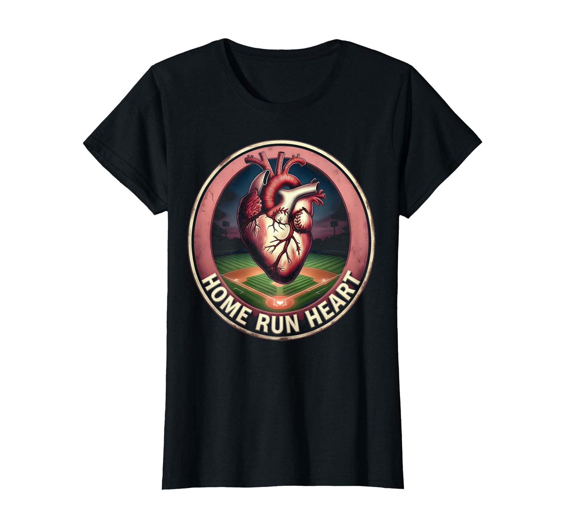 Home Run Heart Mom Baseball T-Shirt - Streetwear Style Men Women - T-Shirt, Sweatshirt, Hoodie