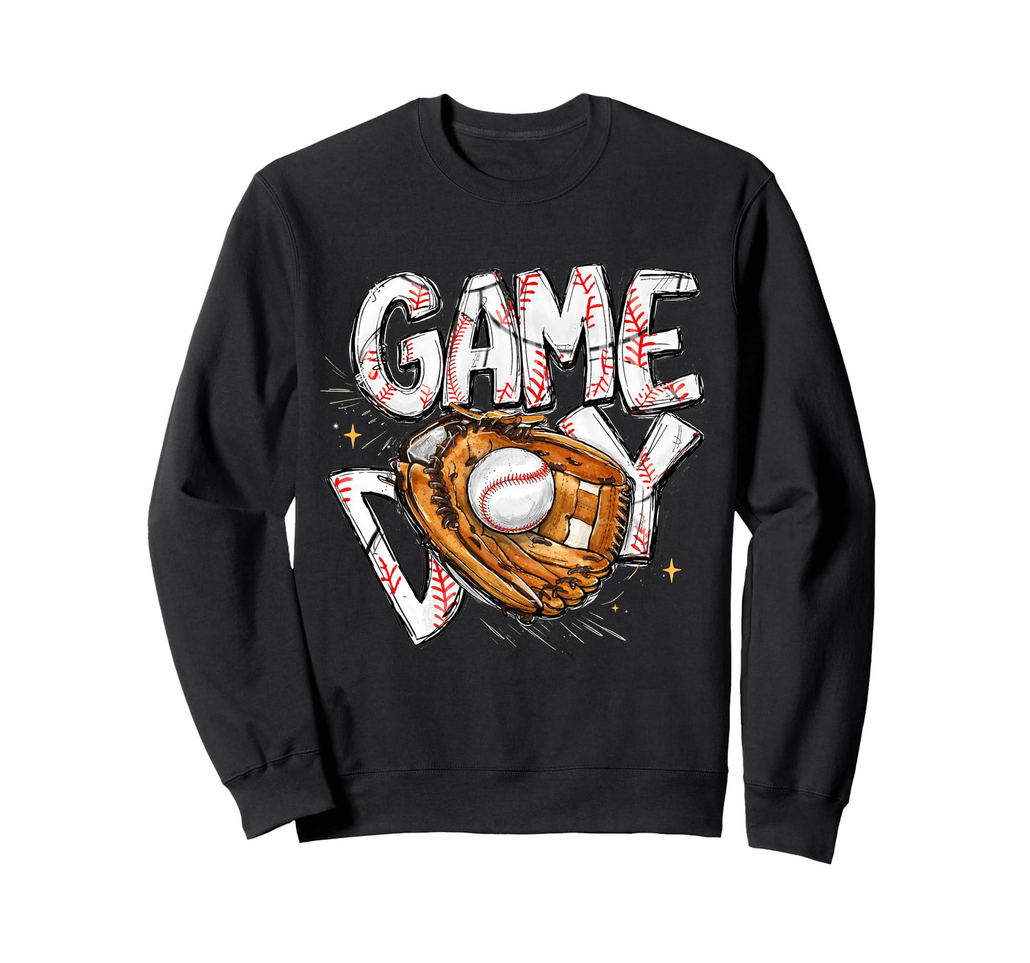 Game Day Baseball Softball Mom Sweatshirt - Fun Novelty Design Men Women - T-Shirt, Sweatshirt, Hoodie