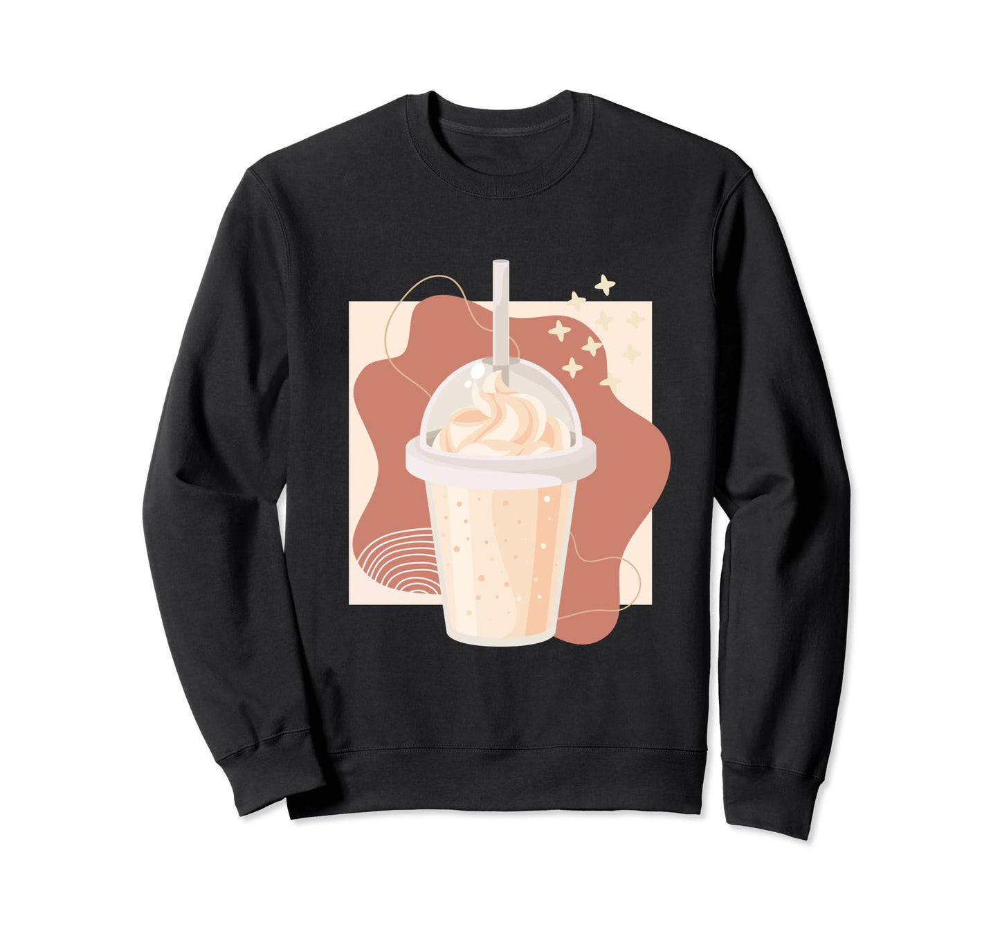 Boho Vanilla Milkshake Iced Latte Sweatshirt - Fun Novelty Design Unisex - T-Shirt, Sweatshirt, Hoodie