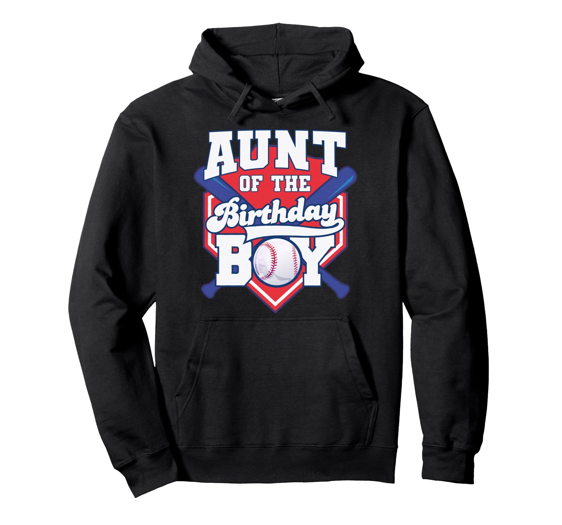 Aunt Birthday Baseball Player Bday Hoodie - Novelty Apparel Unisex - T-Shirt, Sweatshirt, Hoodie
