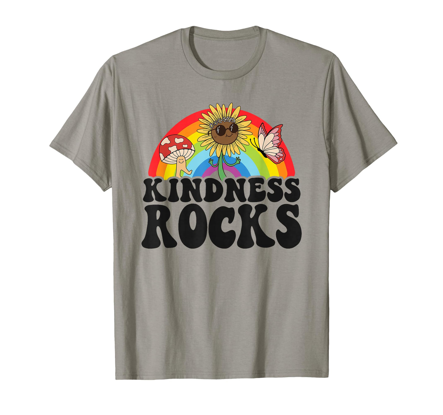 Anti Bullying Hippie Teacher Rainbow T-Shirt - Trendy Graphic for Adults - T-Shirt, Sweatshirt, Hoodie