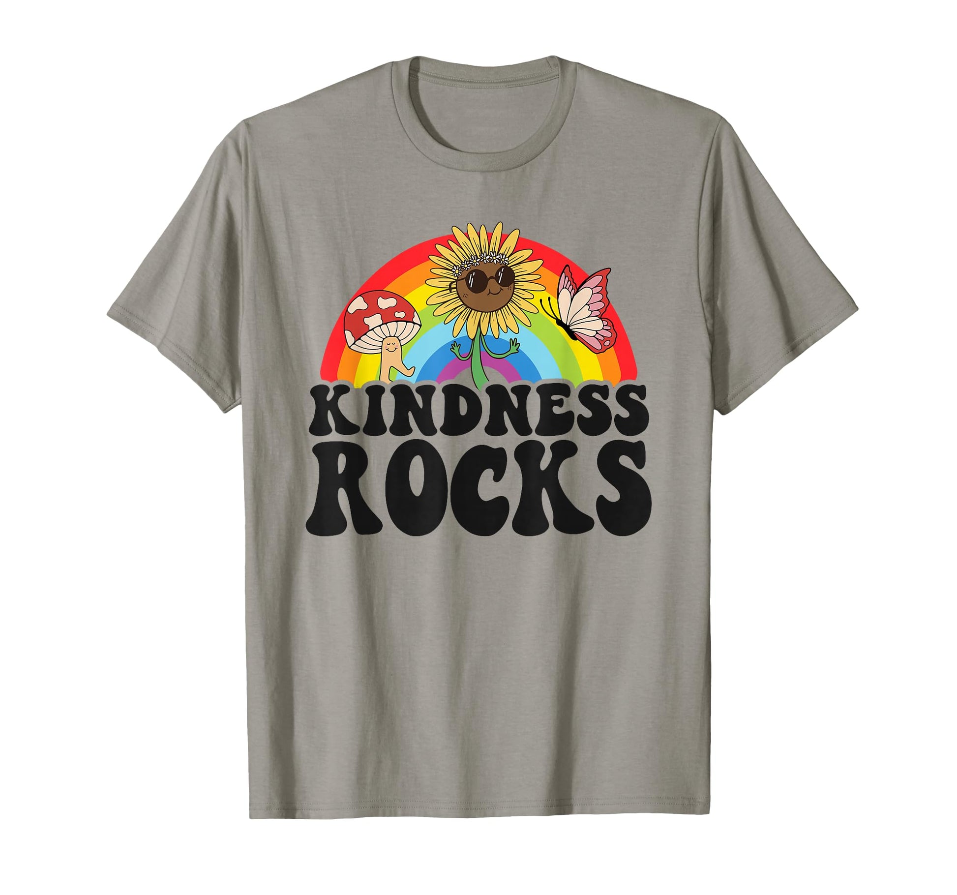 Anti Bullying Hippie Teacher Rainbow T-Shirt - Trendy Graphic for Adults - T-Shirt, Sweatshirt, Hoodie