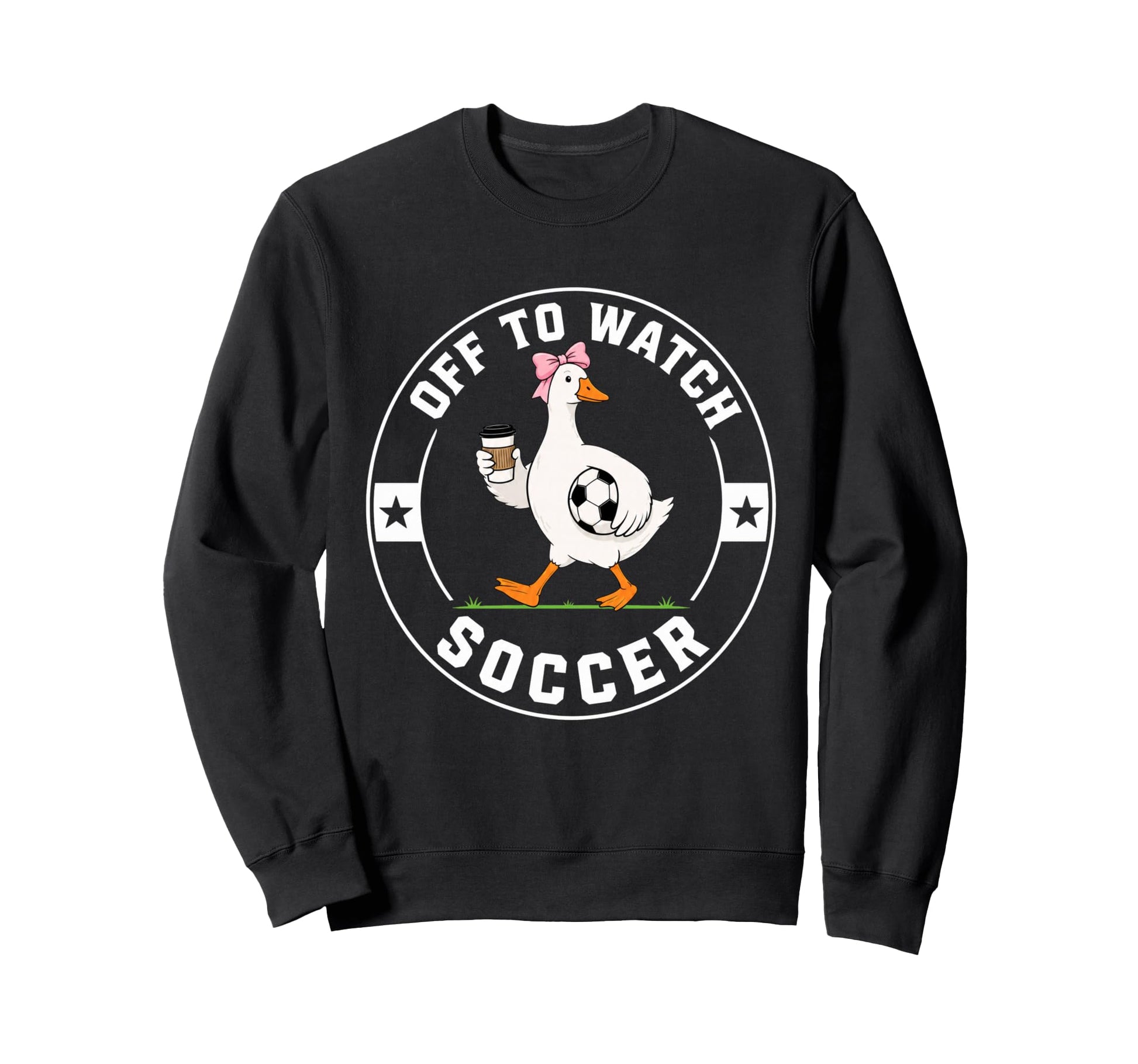 Off To Watch Soccer Funny Silly Sweatshirt - Aesthetic Graphic Unisex - T-Shirt, Sweatshirt, Hoodie