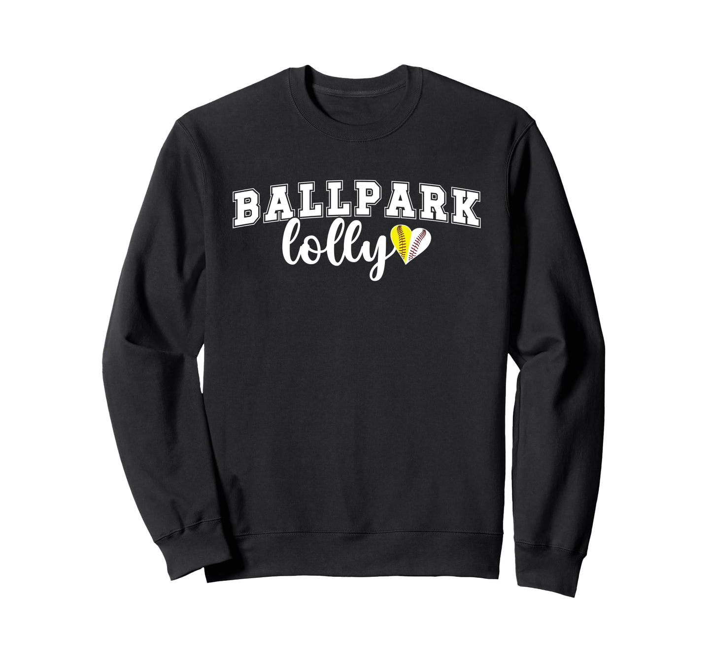 Ballpark Lolly Grandma Softball Sweatshirt - Unique Graphic for Adults - T-Shirt, Sweatshirt, Hoodie