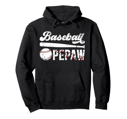 Baseball Pepaw Grandpa Pepaw Baseball Hoodie - Streetwear Style Men Women - T-Shirt, Sweatshirt, Hoodie