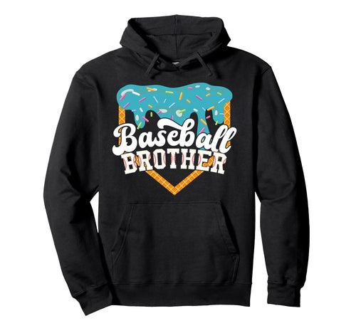 Baseball Brother Drip Ice Cream Hoodie - Unique Graphic Unisex - T-Shirt, Sweatshirt, Hoodie