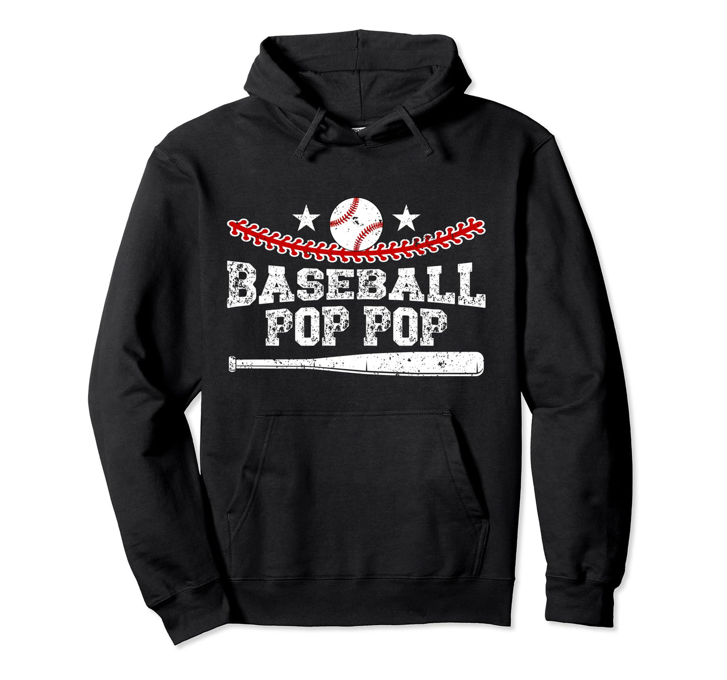 Baseball Pop Pop Best Grandpa Pop Pop Hoodie - Minimalist Print Men Women - T-Shirt, Sweatshirt, Hoodie