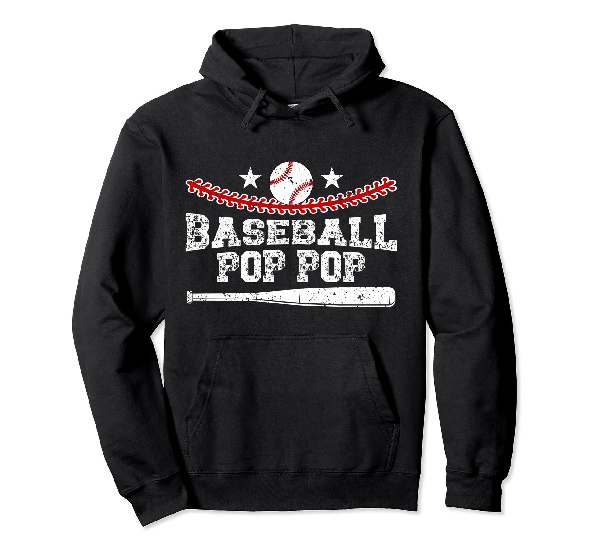 Baseball Pop Pop Best Grandpa Pop Pop Hoodie - Minimalist Print Men Women - T-Shirt, Sweatshirt, Hoodie