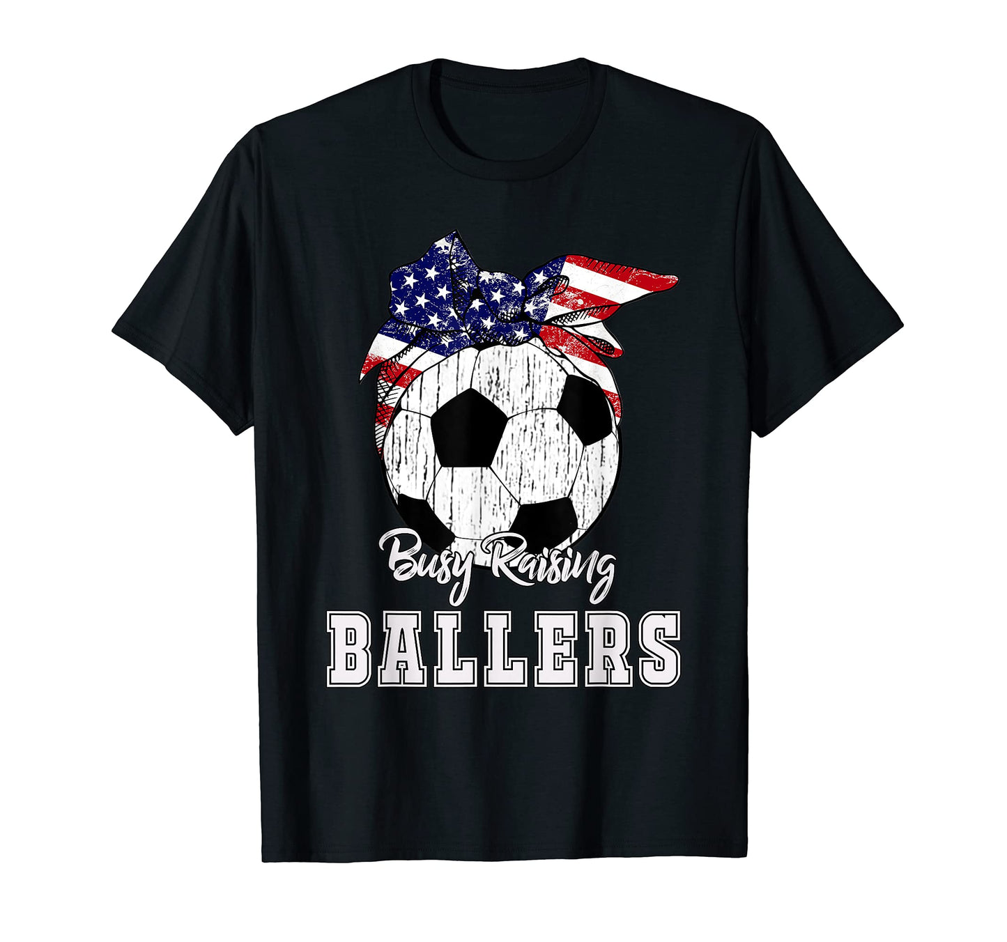 Busy Raising Ballers Soccer Soccer T-Shirt - Fun Novelty Design for Adults - T-Shirt, Sweatshirt, Hoodie