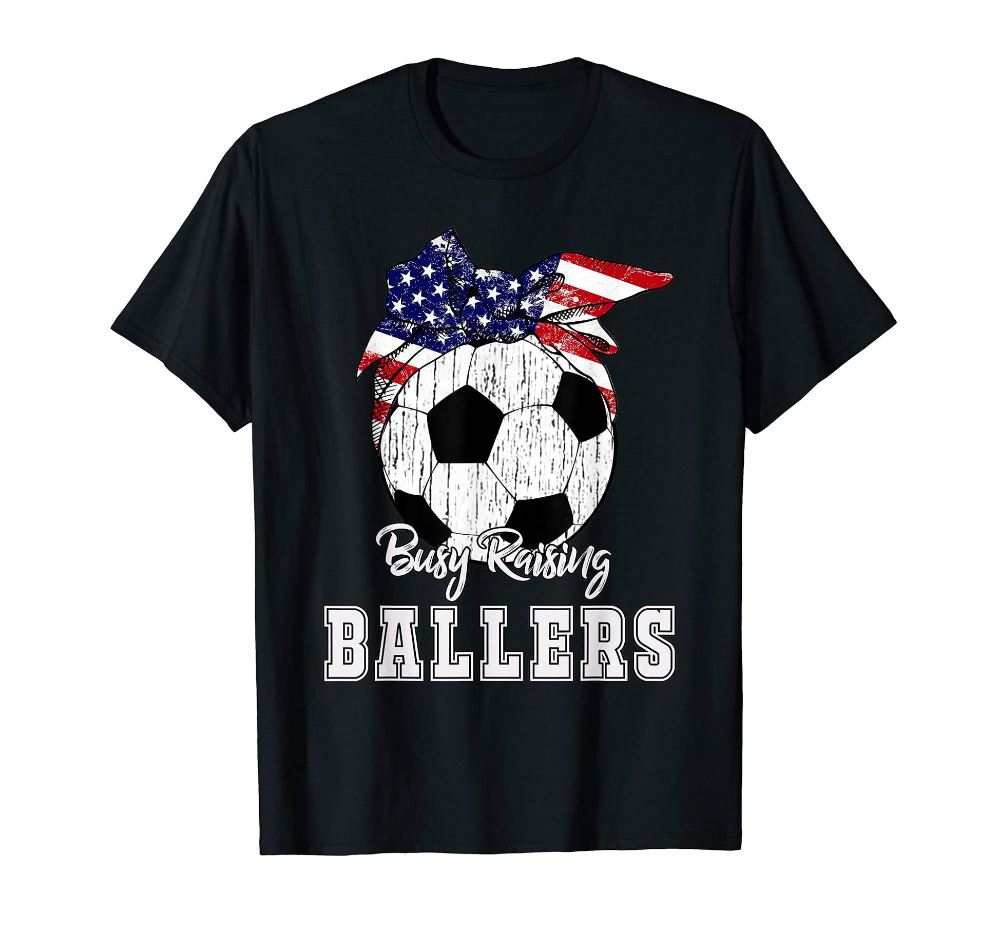 Busy Raising Ballers Soccer Soccer T-Shirt - Fun Novelty Design for Adults - T-Shirt, Sweatshirt, Hoodie