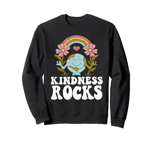 Earth Day Hippie Teacher Rainbow Sweatshirt - Aesthetic Graphic Men Women - T-Shirt, Sweatshirt, Hoodie