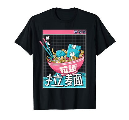 Ramen Noodles Bowl Kawaii Weirdcore T-Shirt - Fun Novelty Design Men Women - T-Shirt, Sweatshirt, Hoodie