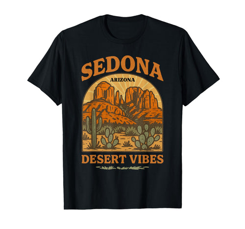 Sedona Arizona Desert Vibes Souvenir T-Shirt - Novelty Apparel for Adults - T-Shirt, Sweatshirt, Hoodie
