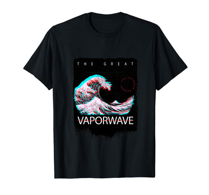 Great Wave Aesthetic Vaporwave Creation T-Shirt - Unique Graphic Unisex - T-Shirt, Sweatshirt, Hoodie