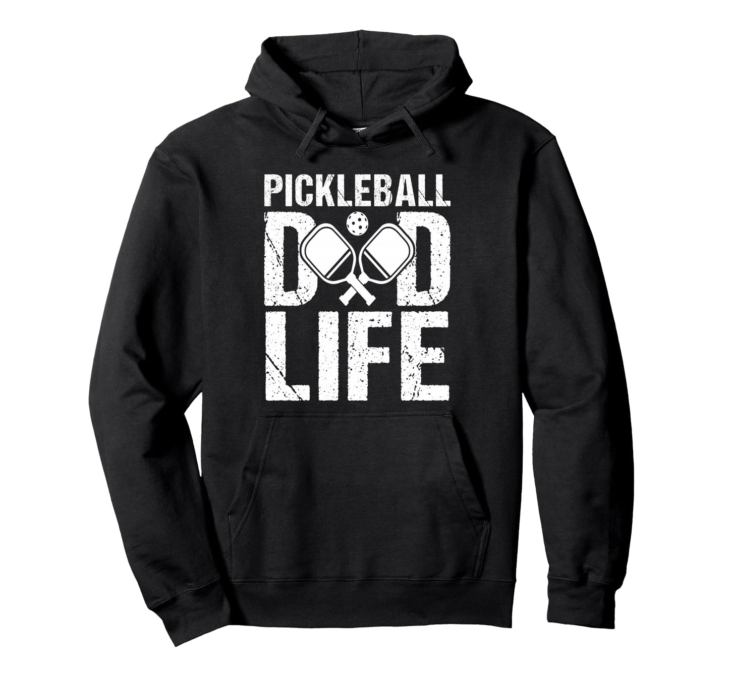 Pickleball Dad Life Game Day Sports Dad Hoodie - Trendy Graphic for Adults - T-Shirt, Sweatshirt, Hoodie