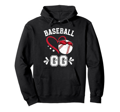 Baseball Gg Grandma Gg Baseball Player Gg Hoodie - Minimalist Print Unisex - T-Shirt, Sweatshirt, Hoodie