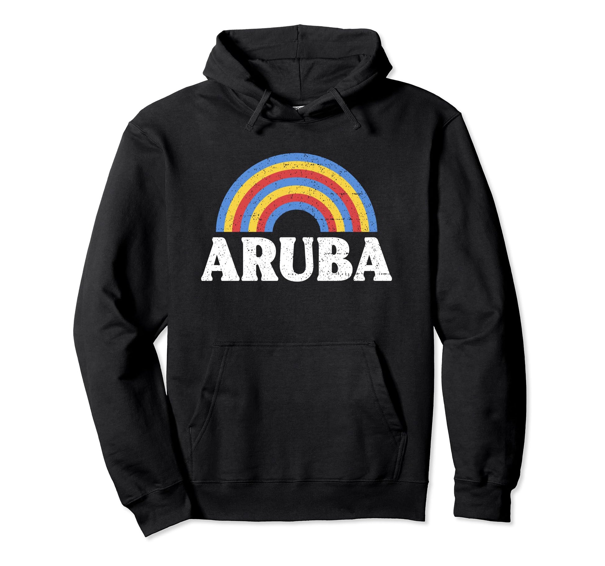 Aruba Flag Rainbow Aruban Pride Hoodie - Minimalist Print Unisex - T-Shirt, Sweatshirt, Hoodie