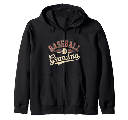 Funny Baseball Grandma Mothers Day Hoodie - Graphic Print Men Women - T-Shirt, Sweatshirt, Hoodie
