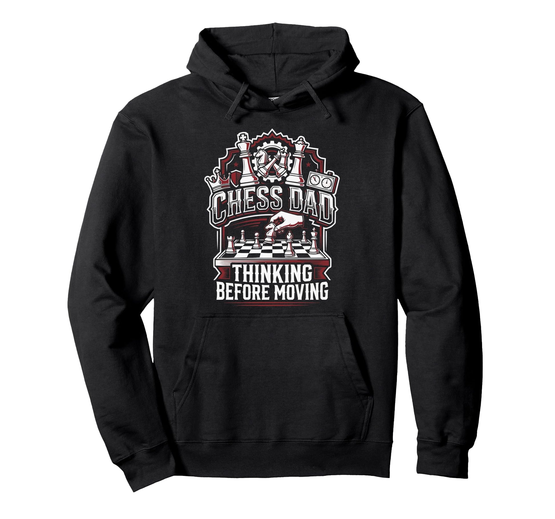 Chess Dad Board Game Daddy Checkmate Papa Hoodie - Novelty Apparel Unisex - T-Shirt, Sweatshirt, Hoodie