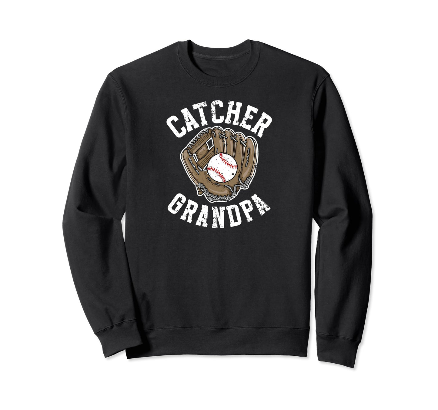 Baseball Catcher Grandpa Proud Sweatshirt - Custom Art Print for Adults - T-Shirt, Sweatshirt, Hoodie
