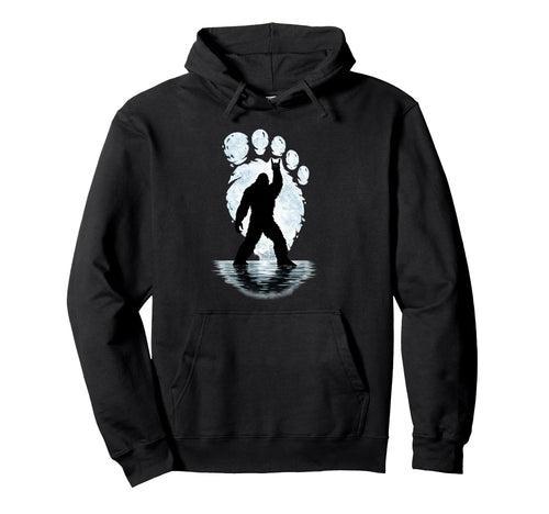Bigfoot Footprint Rock Sasquatch Yeti Hoodie - Unique Graphic Men Women - T-Shirt, Sweatshirt, Hoodie