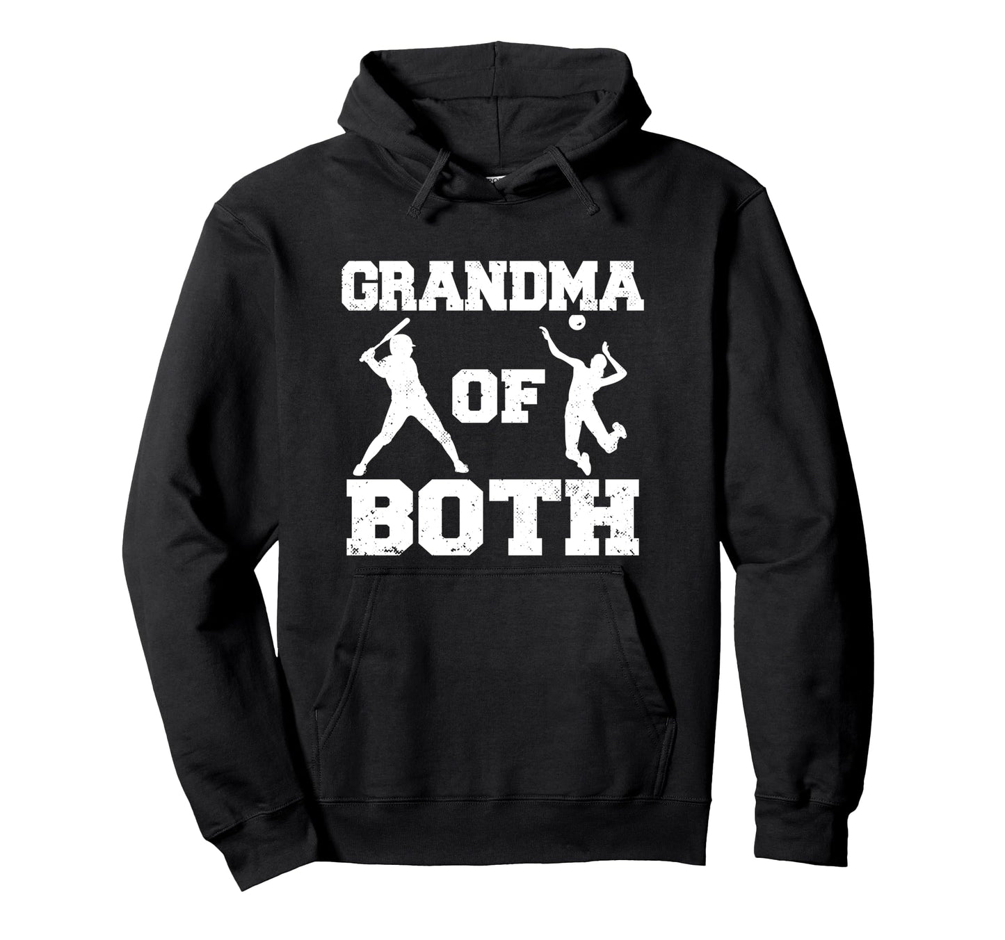 Grandma Both Funny Baseball Volleyball Hoodie - Novelty Apparel Men Women - T-Shirt, Sweatshirt, Hoodie