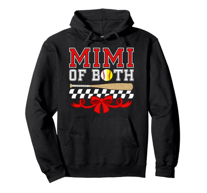 Mimi Both Coquette Baseball Softball Hoodie - Aesthetic Graphic Unisex - T-Shirt, Sweatshirt, Hoodie