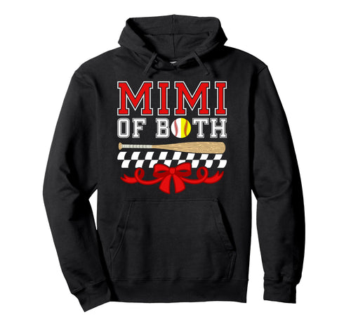 Mimi Both Coquette Baseball Softball Hoodie - Aesthetic Graphic Unisex - T-Shirt, Sweatshirt, Hoodie