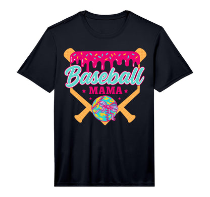Baseball Drip Mama Ice Cream Drip T-Shirt - Graphic Print Men Women - T-Shirt, Sweatshirt, Hoodie