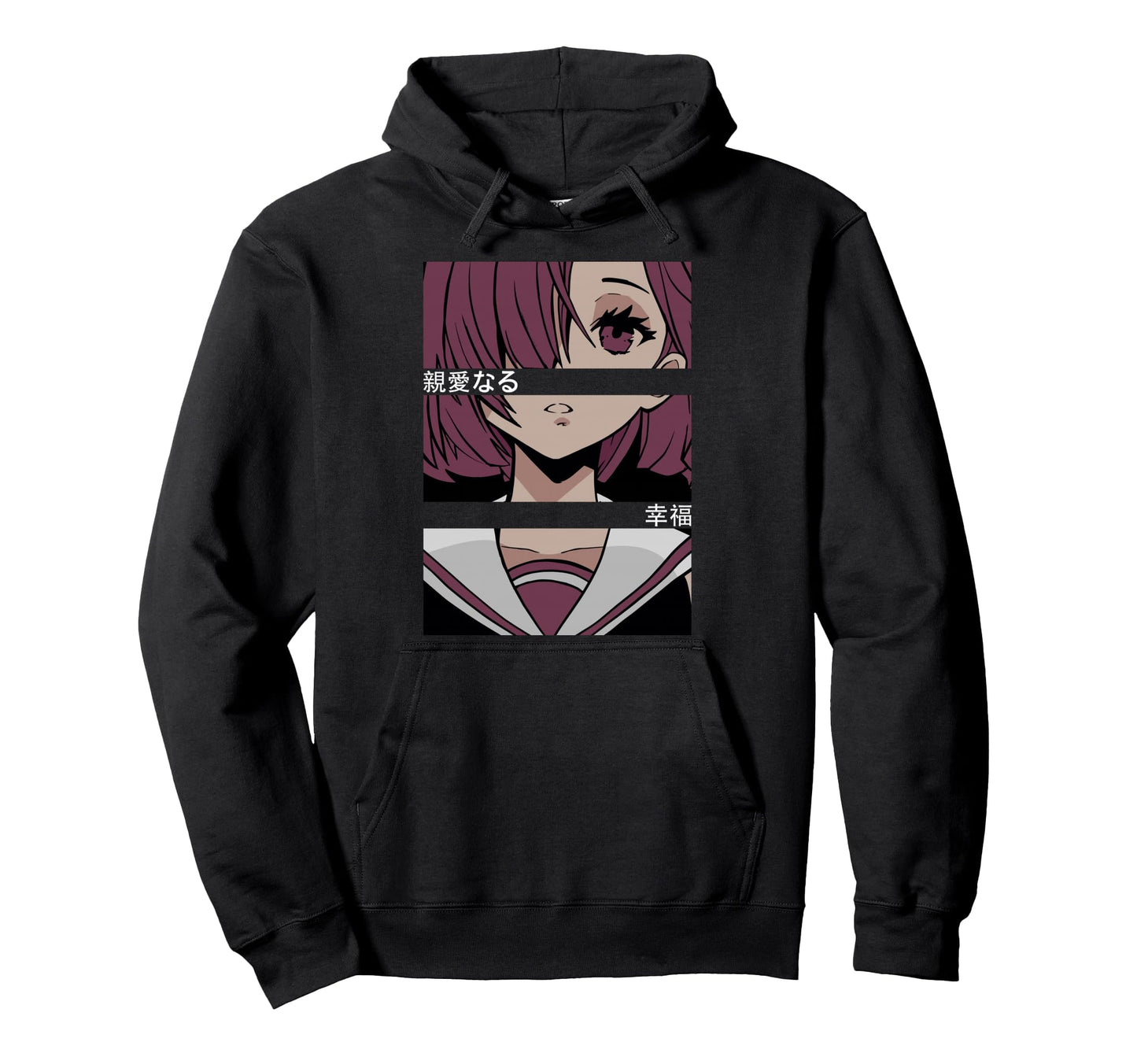 Anime Eyes Japan Culture Art Hoodie - Aesthetic Graphic for Adults - T-Shirt, Sweatshirt, Hoodie